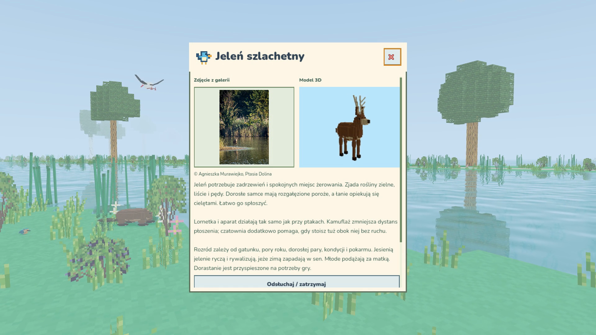 Atlas łączy informacje o gatunku z jego prawdziwą fotografią.
